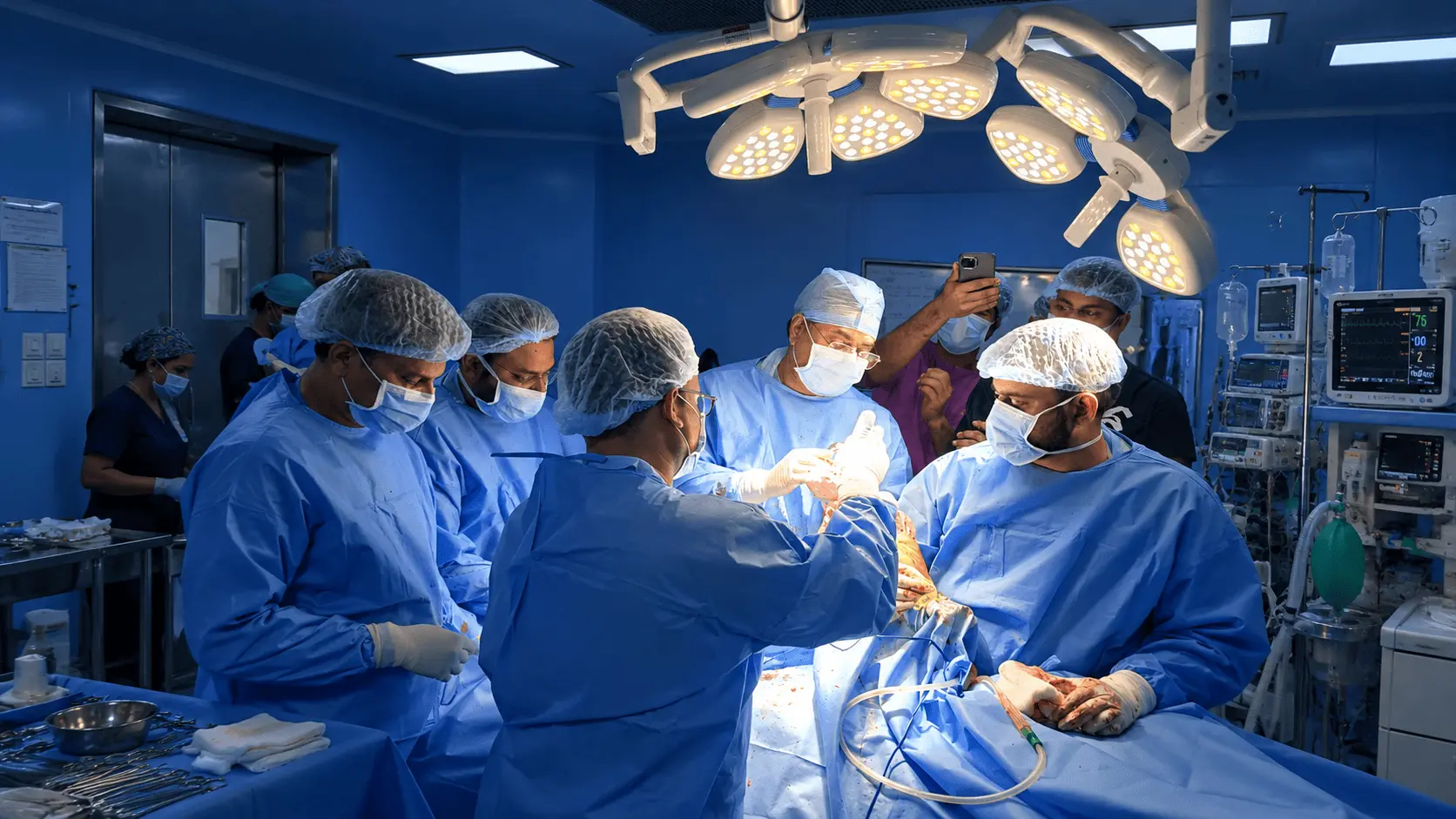 Ongoing Orthopaedic Surgery at ORTHO MAX MULTI SPECIALITY HOSPITAL